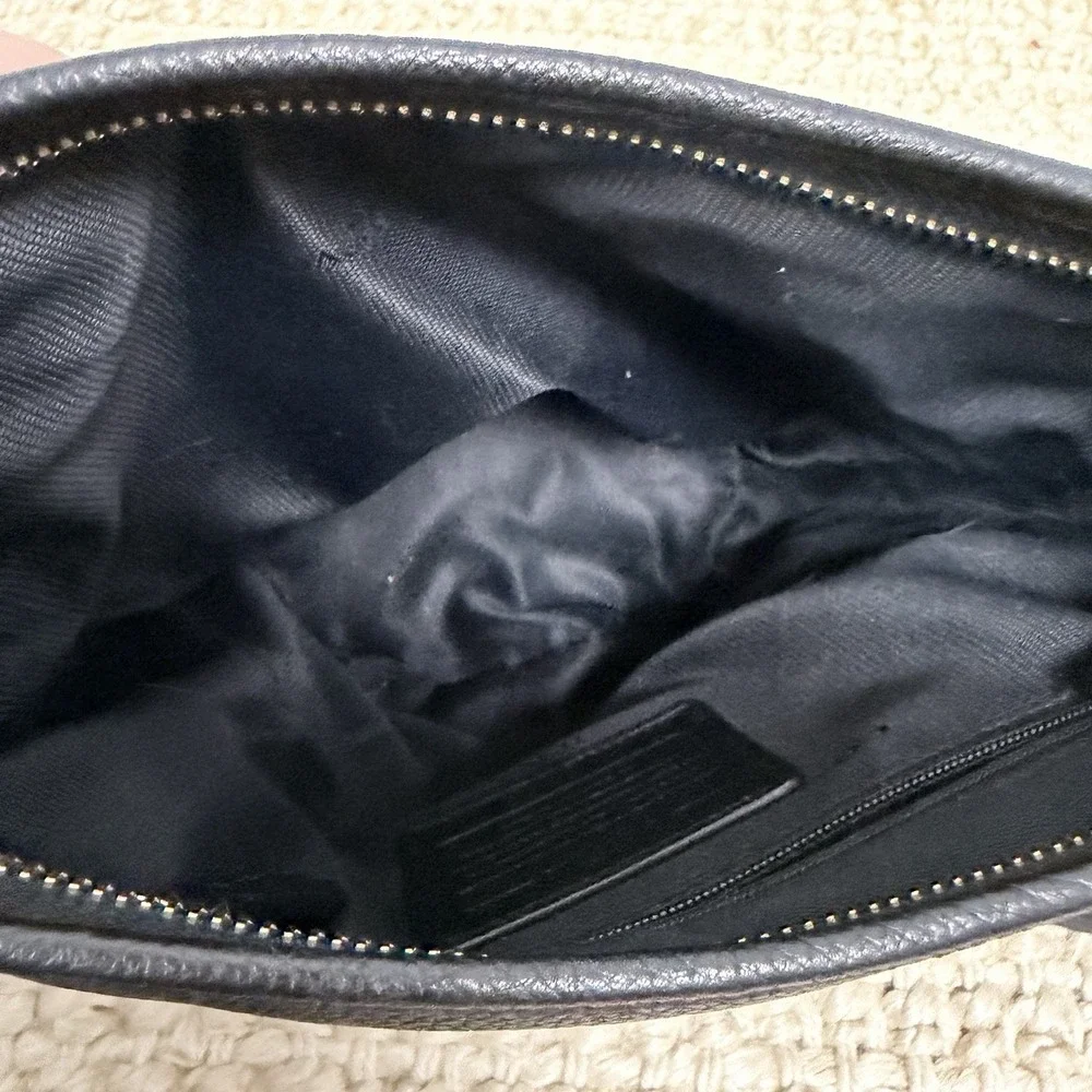 Coach Bleecker Mini Duffle Black Pebbled Leather‎ Studded Crossbody Bag Boho - Picture 8 of 11